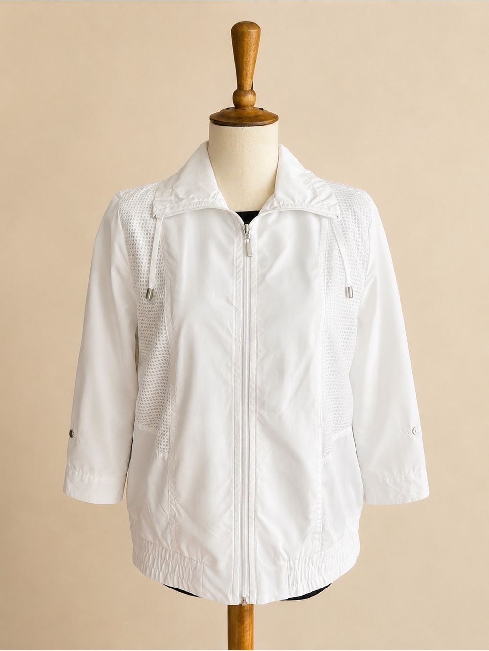 Studio Works Nylon Full Zip Lightweight Jacket NWT Size Petite Small